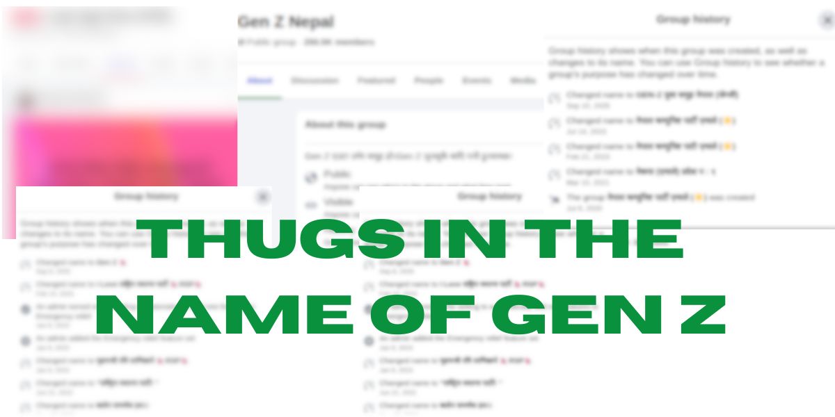 Thugs In The Name Of Gen Z